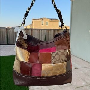 Y2k COACH Holiday Patchwork Shoulder Bag